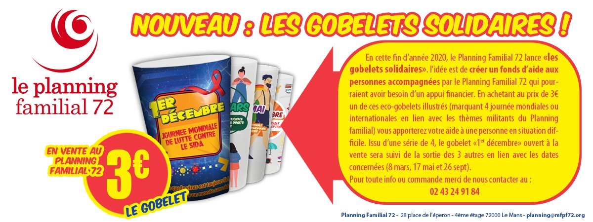 Affiche Gobelets Solidaires